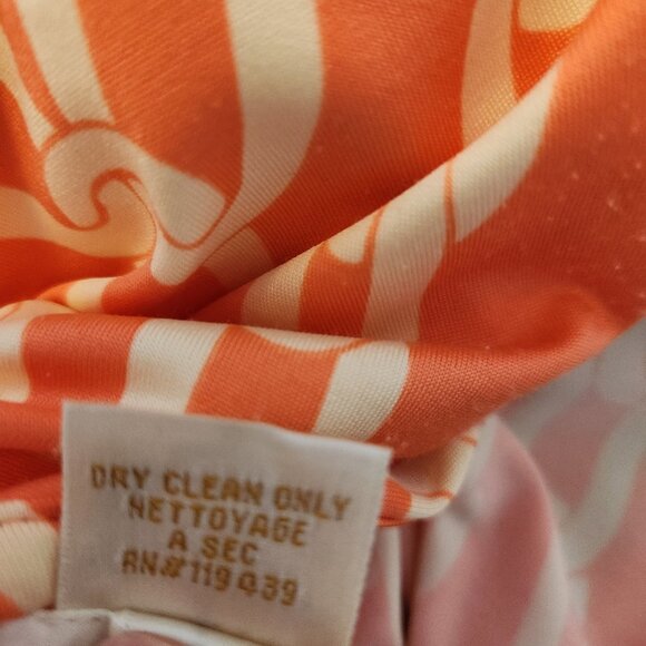 JB by Julie Brown orange wrap dress, size medium - Picture 7 of 8